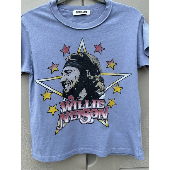 DAYDREAMER WILLIE NELSON IN STARS REVERSE GF TEE SZ XS - Picture 8 of 14